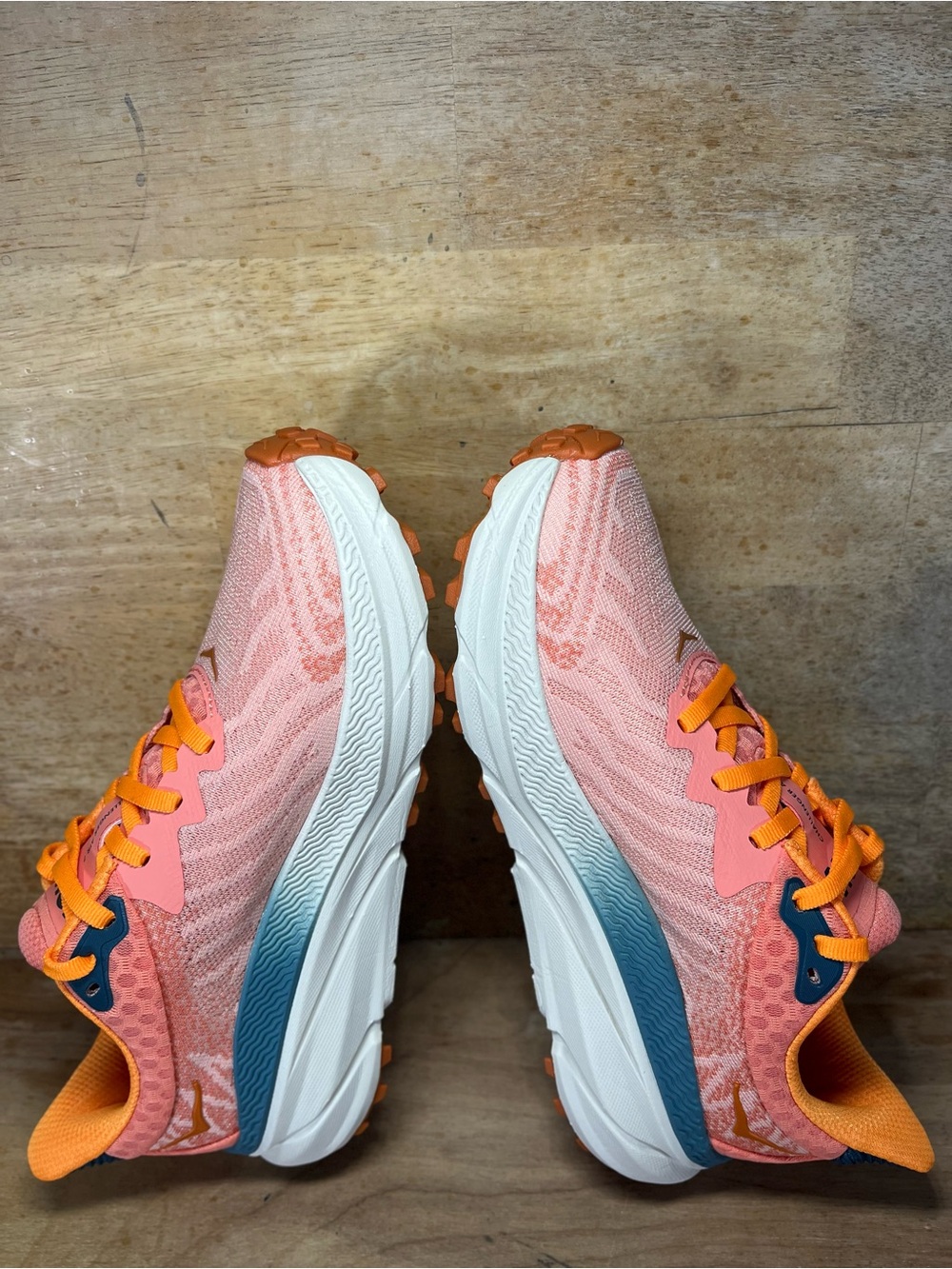 NEW Hoka One One Challenger ATR 7 Womens Sz 6.5 Trail Running Shoes Pink Orange - Picture 6 of 10